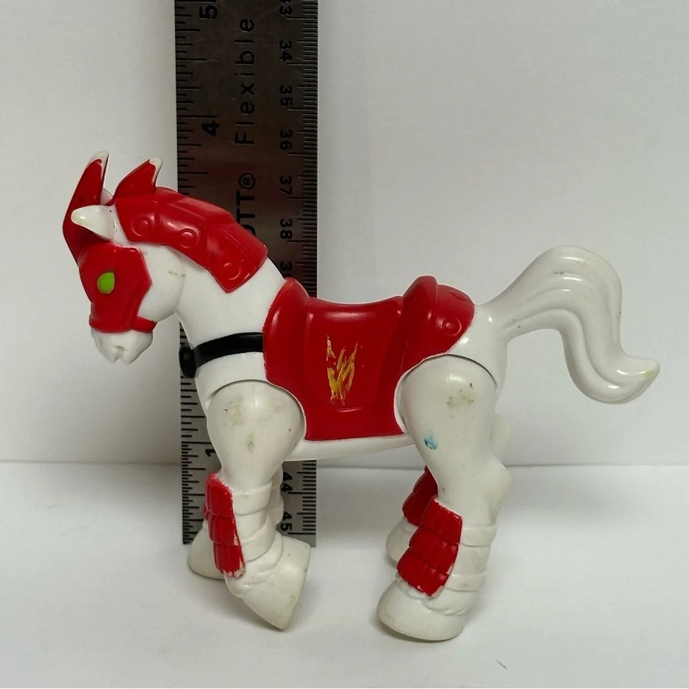 Imaginext White Red Ninja Samurai Horse Figure Fisher Price 2011